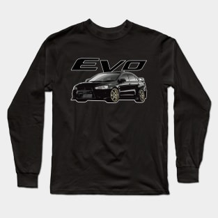 EVO X 10 Phantom Black JDM Advan STANCED Long Sleeve T-Shirt